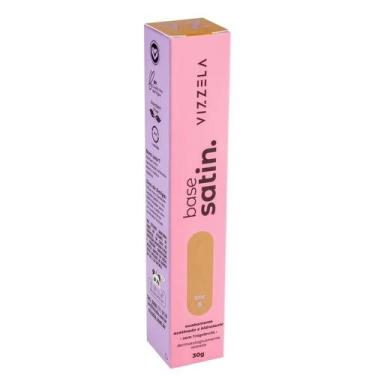 Imagem de Vizzela Base Líquida Satin 08 - Vizzela Cosméticos