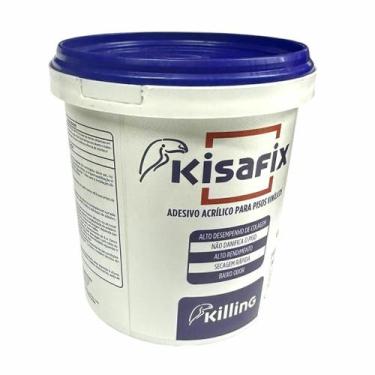 Imagem de Cola Acrílica Para Pisos Vinilícos Kisafix Galão 1kg