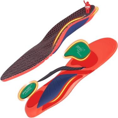 Imagem de FocusOnInsole Palmilhas para fascite plantar, para homens e mulheres, palmilhas ortopédicas de pés chatos, arco alto, alívio da dor para dor no pé, palmilha de botas de trabalho para