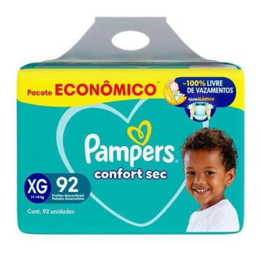 Imagem de Fraldas Pampers Confort Sec Max XG 92 Unidades