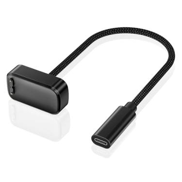 Imagem de RUXELY Carregador para Fitbit Charge 6/Charge 5/Luxe, cabo de carregamento USB C, base de cabo de carregamento tipo C, adaptador de carregador portátil para Fitbit Charge 6/Charge 5/Smartwatch Luxe