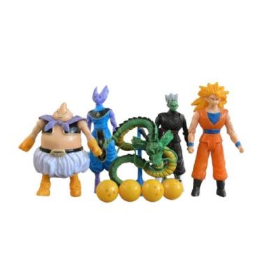 Imagem de Kit Dragon Ball Z: Figures Goku, Beerus, Majin Buu + Esferas - Genéric