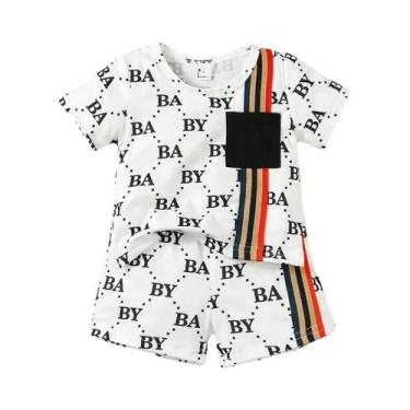 Imagem de Conjunto De Roupas Para Bebê Menino De 0 a 3 Anos, 2 Peças, Estilo Lux