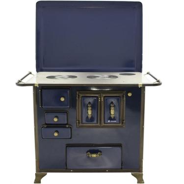 Imagem de Fogão A Lenha Venâncio Barroco Azul Gabinete Nº03 Lado Direito Com Tampa Fl3gbrcx