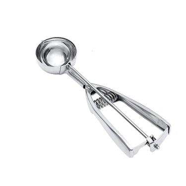 Imagem de Colher Brigadeiro Sorvete Confeitos Beijinho Ejetor 4cm Inox