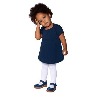 Imagem de Meia Calça Bebê Infantil Grossa Fio 80 Lobinha Lupo, Branco, RN