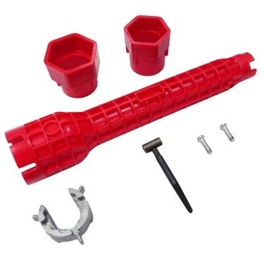 Imagem de Chave Hidráulica Multifuncional 8 Em 1 Para Pias Torneiras E Lavatórios Com Nível E Extrator De Rosca Para Locais Estreitos