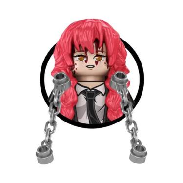 Imagem de Mini Blocos De Montar Blind Box Chainsaws Man Denji Pochita Makima Pow