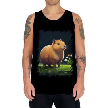 Imagem de Camiseta Regata Capivara do Bem Animalzinho 10 - Kasubeck Store®, G