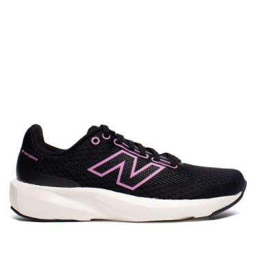 Imagem de Tênis Feminino New Balance 413 V3 Esportivo Preto/Rosa, Preto, Rosa, 3