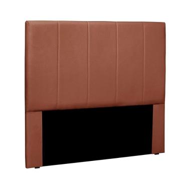Imagem de Cabeceira Casal Anya para Cama Box Estofada em Madeira e Veludo Bronze Loja Sheep