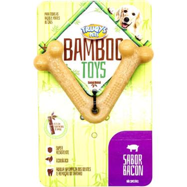 Imagem de Brinquedo Osso de Bamboo V Natural - Tam. P