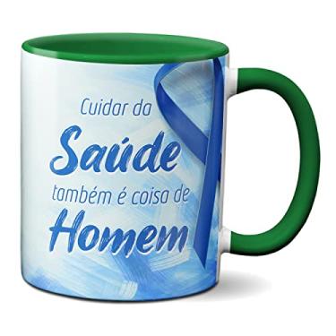 Imagem de Caneca Novembro Azul Cuidar Da Saúde Também É Coisa De Homem (Verde)