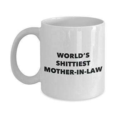 Imagem de Caneca de sogra – Caneca de café – A sogra mais do mundo – Presentes de sogra – Ideia divertida de presente de aniversário