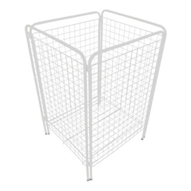 Imagem de Cesto Porta Expositor Fraldas Farmácia Bola Reforçado Branco