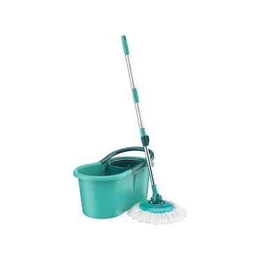 Imagem de Mop Giratório FlashLimp MOP8209-VA com Balde, Cabo Telescópico e Refil – Verde Água
