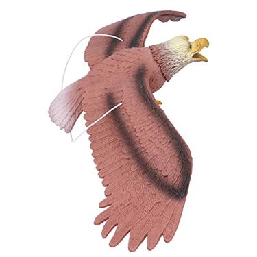 Imagem de Altamente Simulação Modelo De águia, Pássaro Grande Animal Modelo Colecionáveis ​​estátua Decoração águia Coleção Selvagem Ornamento De Mesa Em Miniatura Alado(Marrom)