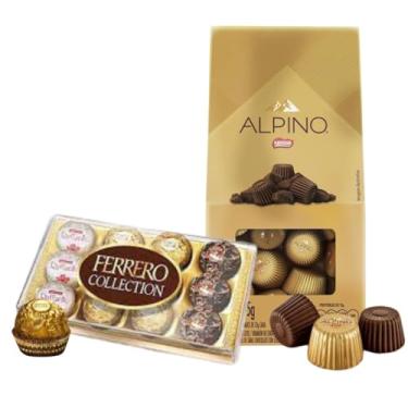 Imagem de Kit de Presente Chocolate Ferrero Collection e Alpino
