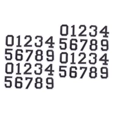 Imagem de Mipcase 4 Conjuntos adesivo de camisa de futebol adesivos de números para camisetas adesivos de números para futebol decoração colorida decoração de pano faça você mesmo ferro em números