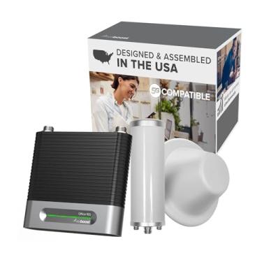 Imagem de weBoost Kit Booster de sinal de celular Office 100 (50 Ohm) | Melhora 5G e 4G LTE em todas as operadoras | Até 8.000 pés quadrados de cobertura para pequenas empresas