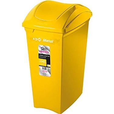 Imagem de Sanremo - Lixeira Plástica Seletiva Basculante de 40 Litros, Linha Casablanca