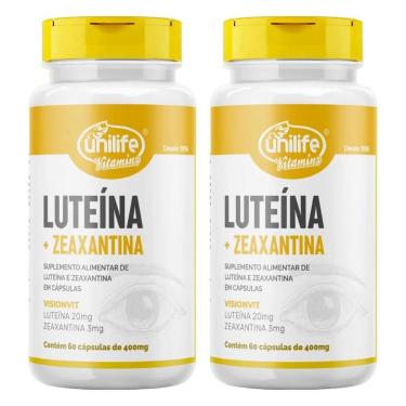 Imagem de Kit 2 Luteína 20mg + Zeaxantina 3mg 60 Cápsulas - Unilife Vitamins-Unissex