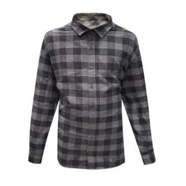 Imagem de Camisa Masculina Individual Comfort Xadrez Preto-Masculino