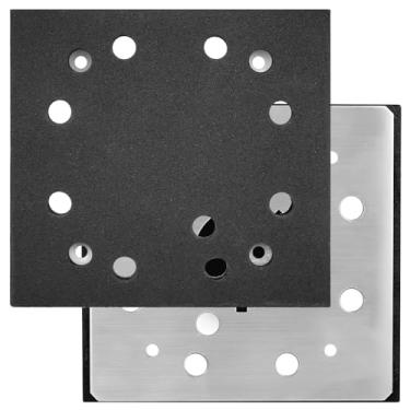 Imagem de HASMX Pacote com 2 lixadeiras de substituição para placa de suporte de lixa quadrada de 8 furos para modelos Porter Cable 340 342 380 D26411