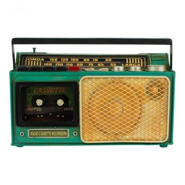Imagem de Rádio Antigo Cofrinho 18.5x8.5x28cm Estilo Retrô - Vintage