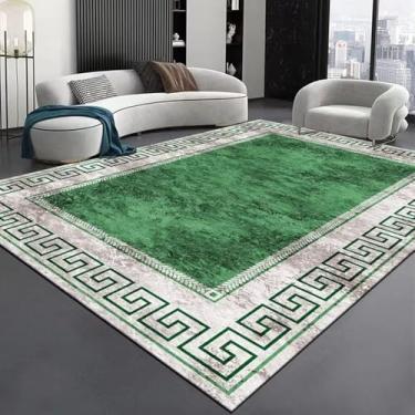 Imagem de Moderno high-end sala de estar tapete luxo cinza decoração para casa quarto grande área tapetes elástico lavável porta, flanela, 6,200x250cm 78.7x98in