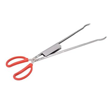 Imagem de B Pinças de Aço Sem Pinças de Nariz Torto Alças de Aço Sem Pinças de 1 Cm de Comprimento Design de Ponta de Fenda Engrossar Pinças de Tesoura de Calor Pinças de Tesoura (Dobre a