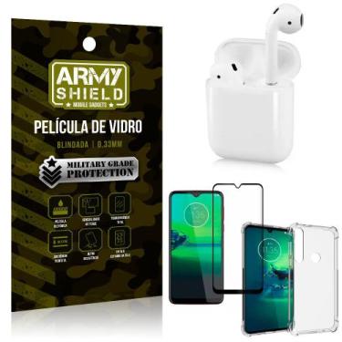 Imagem de Fone Bluetooth LY-122 Moto G8 Plus + Capinha Anti Impacto + Película 3
