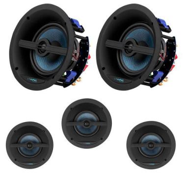 Imagem de Kit 5.0ch Caixas de embutir Wave Sound 3x WIN150 + 2x WSR150 - Tela Qu