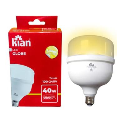 Imagem de Lampada LED 40w E27 Alta Potencia 3000k AMARELA - Kian