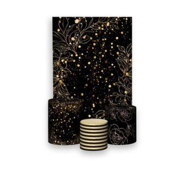 Imagem de Painel De Festa Vertical 1,50 x 2,20 + Trio De Capas Cilindro - Fundo 