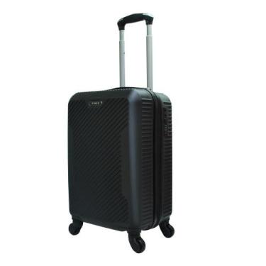 Imagem de Mala P Yins Preto com Cadeado TSA de Senha, Preto