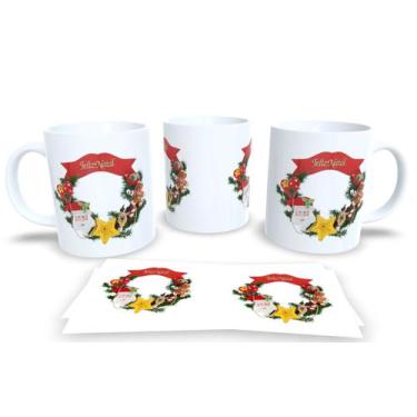 Imagem de Canecas de Porcelana Personalizadas Natal 2 - Estampa Sublimada, Mod.2
