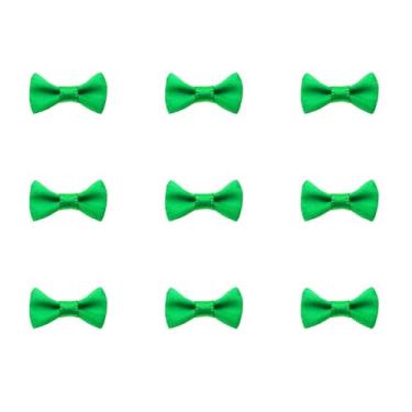 Imagem de Tupalizy Mini laços de fita de cetim pequenos laços artesanais de tecido de costura para decoração de Natal gravatas borboleta sacos de presente caixas cartões de convite de saudação lembrancinha de