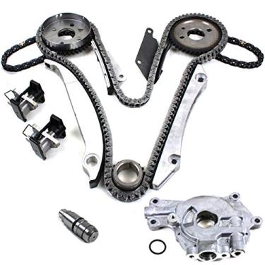 Imagem de CNS Kit de corrente de distribuição, tensor primário e bomba de óleo compatível/substituição para 02-07 CHRYSLER/DODGE 2.7L (2736cc) 167ci DOHC 24V V6, EER