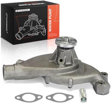 Imagem de A-Premium Bomba de água do motor com junta compatível com Chevrolet Malibu, Impala, Camaro, C10 C20 Suburban, Bel Air, Caprice, C10 C20 C30 Pickup, P30 Van & GMC C15/C1500 Pickup & Pontiac Acadian