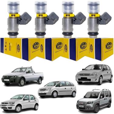 Imagem de 4 Bico Injetores Palio Strada Doblo Corsa 2003 a 2020 IWP157