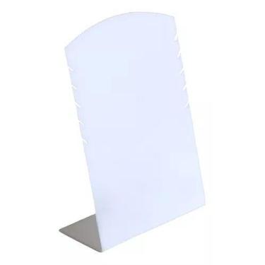 Imagem de Expositor De 5 Colares Bijuteria Joias Branco - Full - Loja Dinka