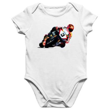 Imagem de Body Bebê Algodão Motorcycle Racing - Foca na Moda, Branco, G