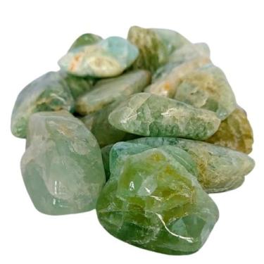 Imagem de Pedra Água Marinha Rolada de 2cm à 5cm Cristal Natural para Tranquilid