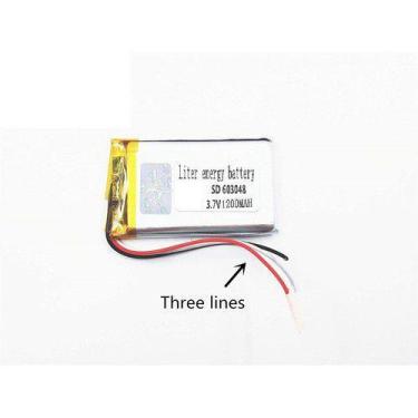 Imagem de 1 Peça 3 Fios 603048 1200mah 6mmx30mmx48mm 3,7v - KMIG