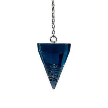 Imagem de Orgonite Pêndulo Cristal Raio Azul Purificação - Equilíbrio Pedras Nat