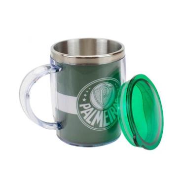 Imagem de Caneca Térmica Com Tampa 450ml Palmeiras - mileno