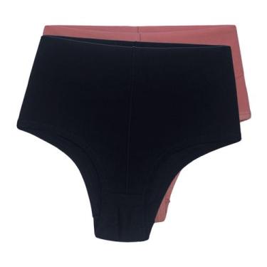 Imagem de Kit 5 Calcinha Cós Alto De Alta Compressão Pós Parto Feminina - Empóri