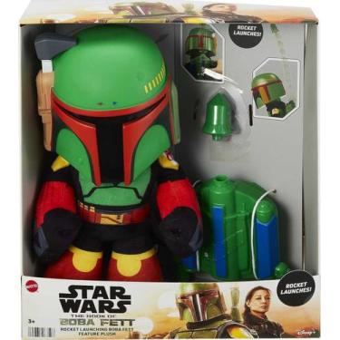 Imagem de Star Wars Pelúcia Brinquedo de pelúcia Boba Fett com Sons Licenciado M
