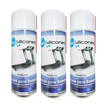 Imagem de Kit 3 Silicone Lubrificante P/ Esteira Ergométrica Jac 480ml - Jac Sil